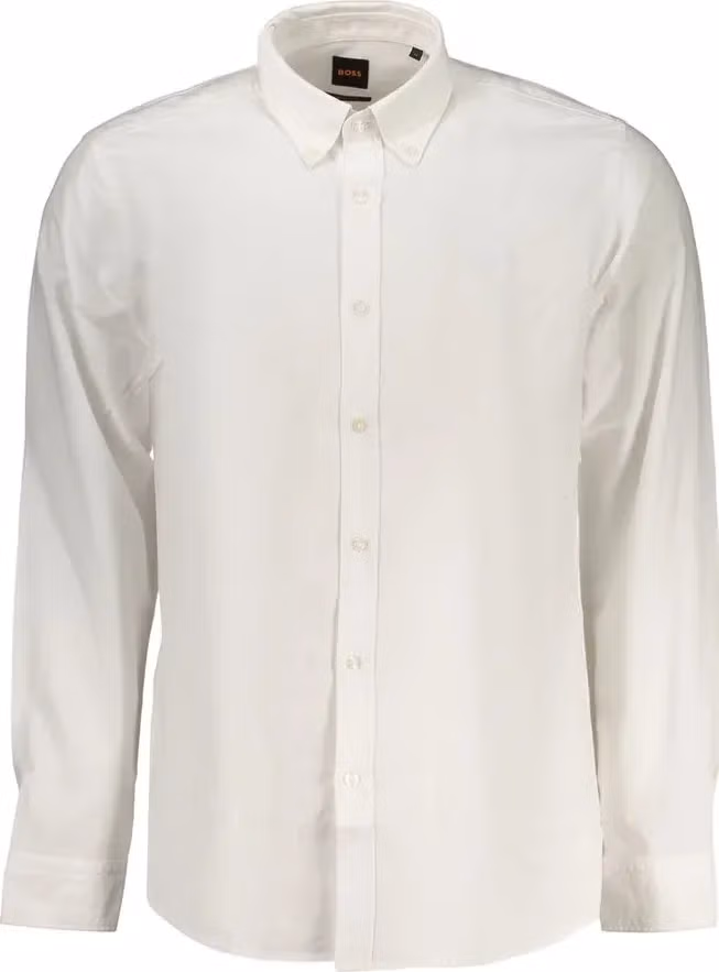 Hugo Boss White Cotton Men's Shirt