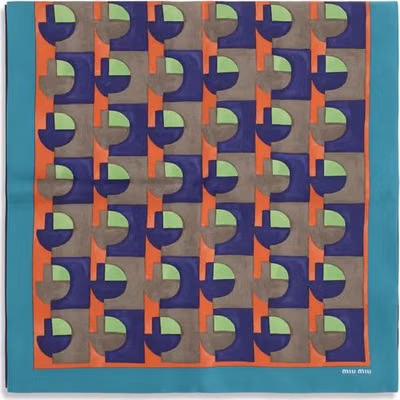 Multicolor Silk Scarf