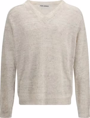 Beige Linen Sweatshirt