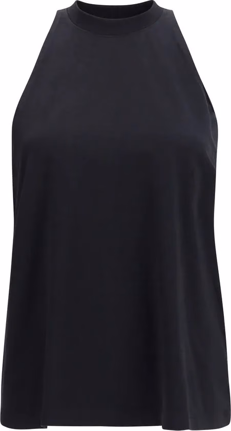 Darkpark Black Cotton Sleeveles T-Shirt