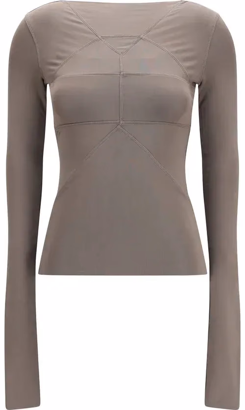 Rick Owens Gray Viscose Shirt