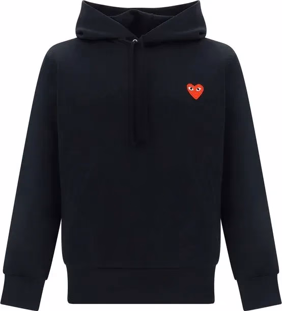 Comme Des Garçons Play Black Polyester Sweatshirt