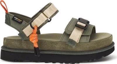 Bicolor Rubber Flat Sandals