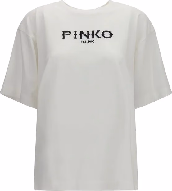 PINKO White Cotton T-Shirt