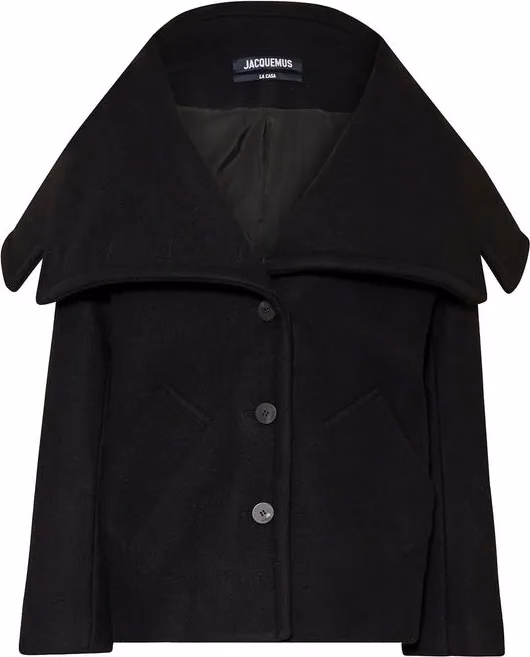 Jacquemus Black Virgin Wool Full-Length Jacket
