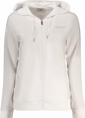 White Cotton Women's Hoodie