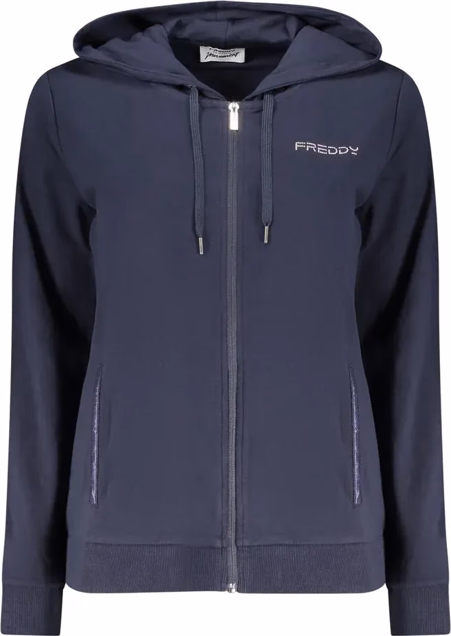 Freddy Blue Cotton Womens Hoodie