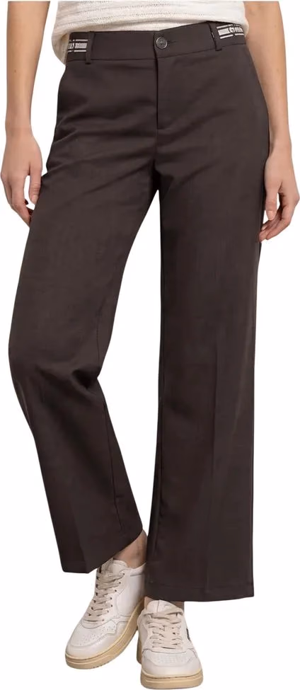 Street One Brown Viscose Casual Pants