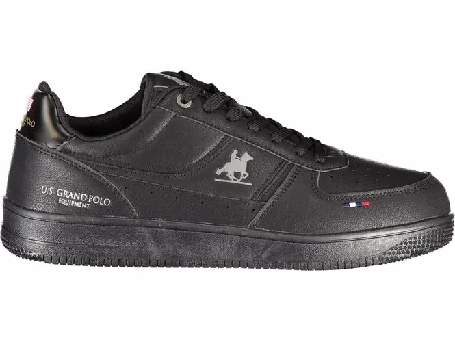 U.S. Grand Polo Black Polyurethane Men's Sneaker