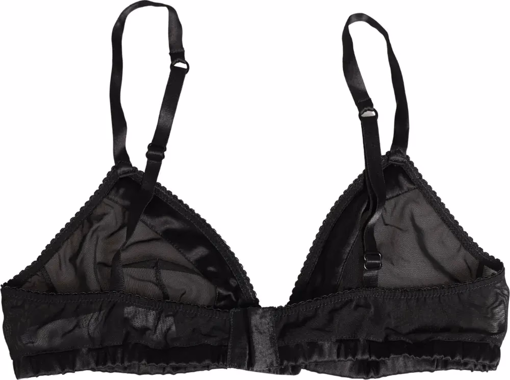 Dolce & Gabbana Black Nylon Stretch Soft Cup Brassiere Underwear