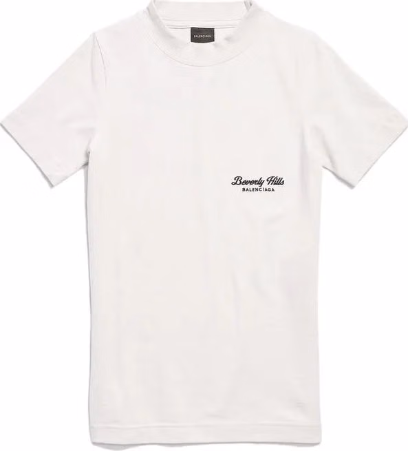 Balenciaga White Cotton T-Shirt