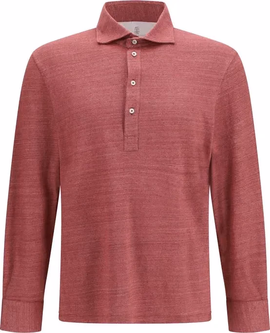Brunello Cucinelli Multicolor Linen Polo Shirt