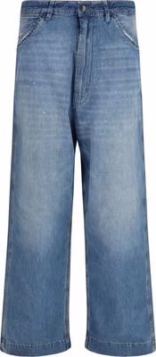 Blue Cotton Relaxed Fit Jeans