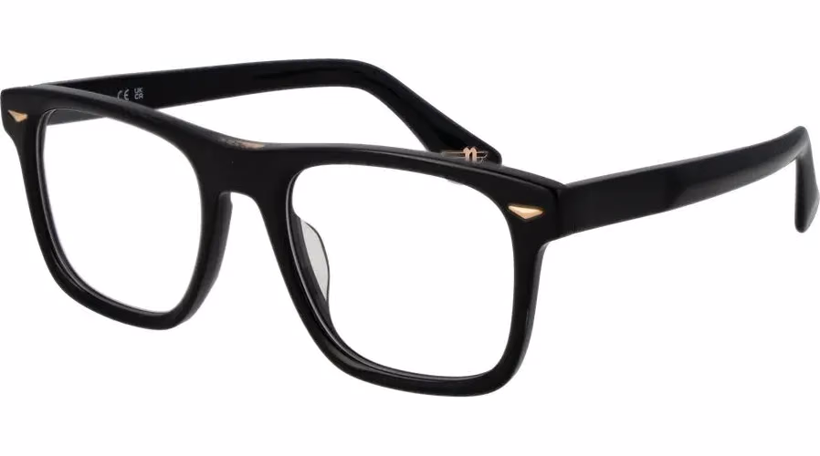 Police Black Cellulose Acetate Glasses (Frames)