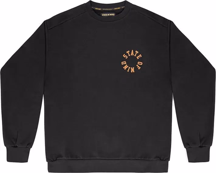 5TATE OF MIND Black Cotton Sweatshirt