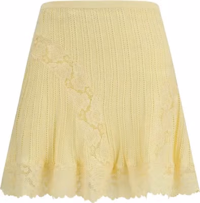Bicolor Viscose Mini Skirt
