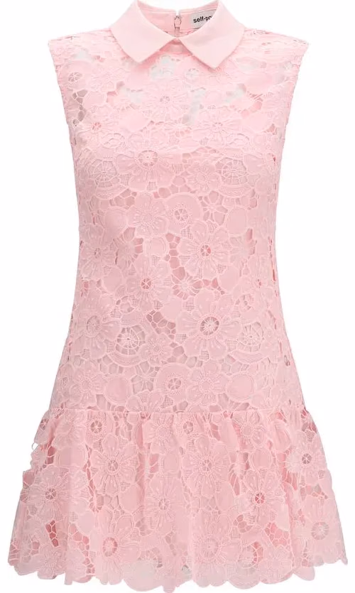 Self-Portrait Multicolor Polyester Casual Dress