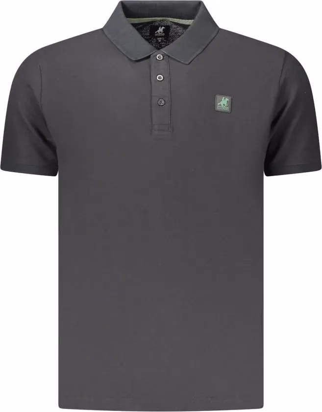 U.S. Grand Polo Black Cotton Men's Polo Shirt