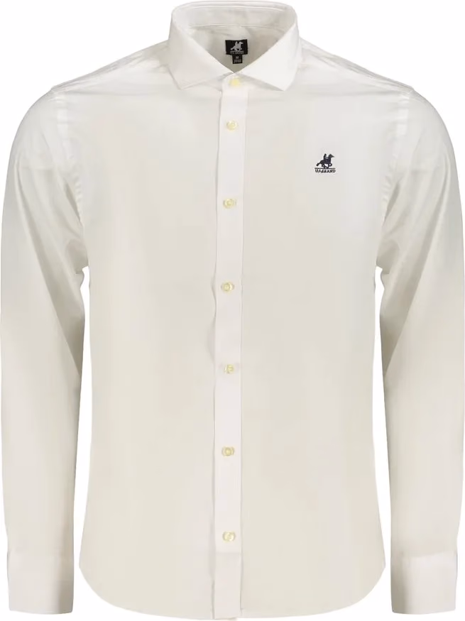 U.S. Grand Polo Bianco Cotton Men's Shirt