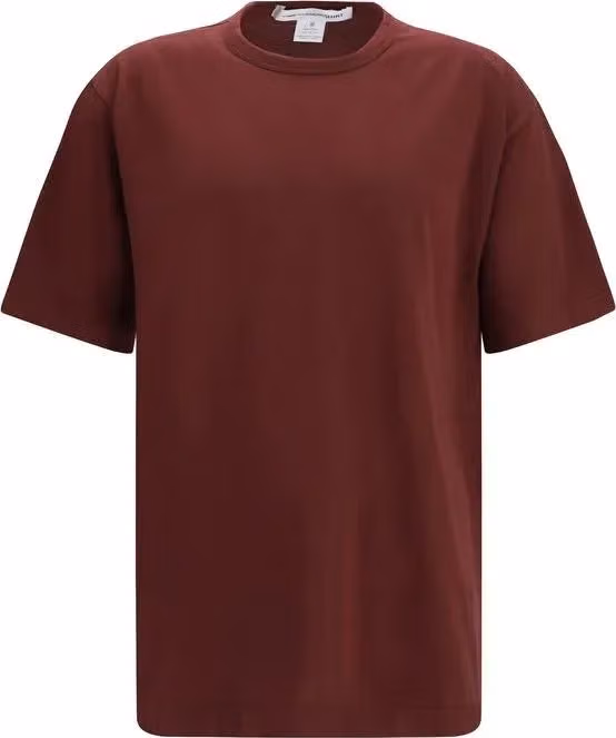 Comme Des Garçons Bordeaux Cotton T-Shirt