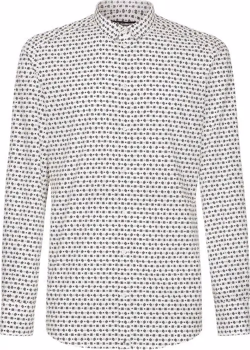 Dolce & Gabbana White Cotton Dress Shirt