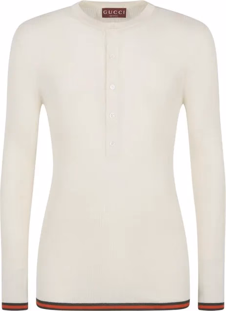 Gucci White Silk T-Shirt