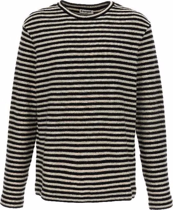 Jil Sander White Wool Long Sleeve T-Shirt