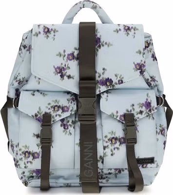 Blue Polyester Backpack