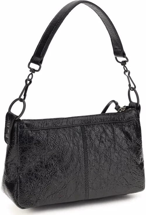 Balenciaga Black Lamb Ovis Aries Aries Shoulder Bag