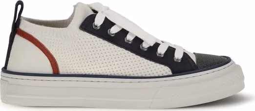 Brunello Cucinelli Multicolor Cotton Low Top Sneakers