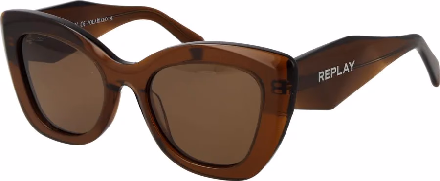Replay Brown Acetate Sunglasses