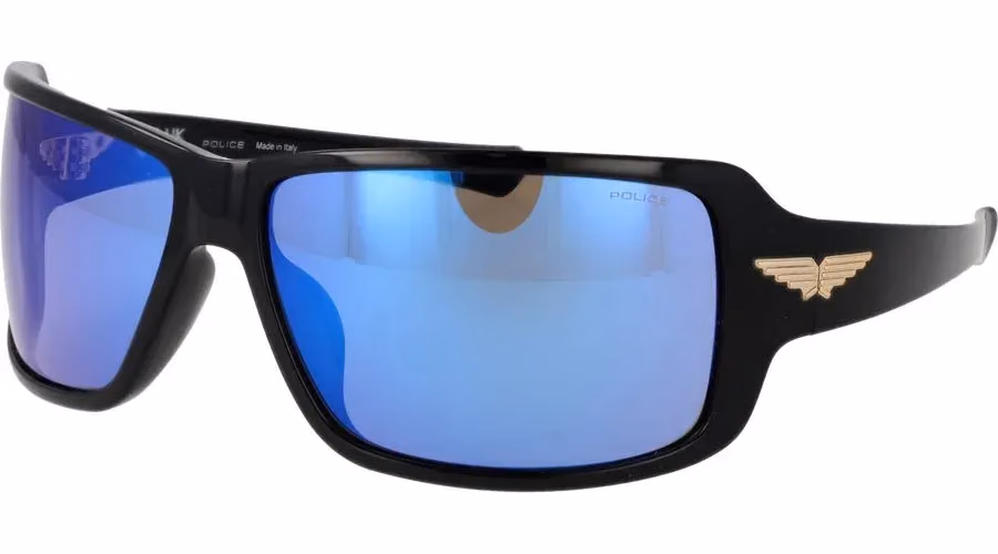 Police Black Plastic Sunglasses
