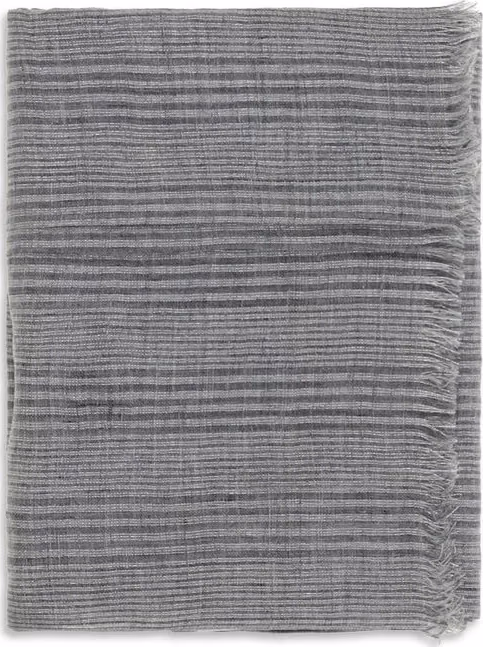 Brunello Cucinelli Gray Linen Scarf