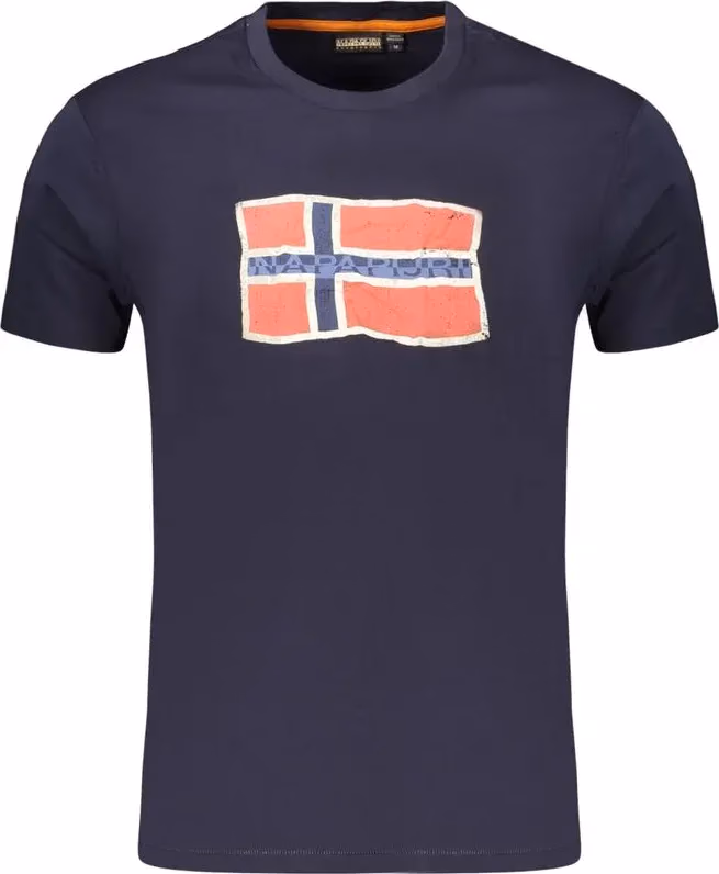 Napapijri Blue Cotton Men's T-Shirt