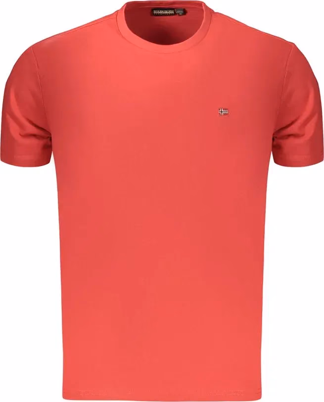 Napapijri Red Cotton Men's T-Shirt