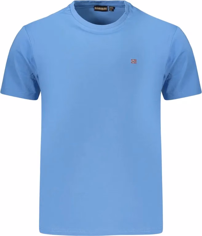 Napapijri Azzurro Cotton Mens TShirt