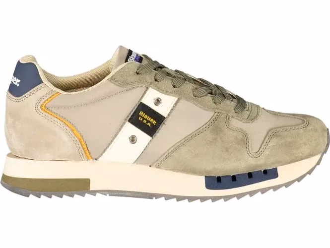 Blauer Verde Poliuretano Uomo Sneaker