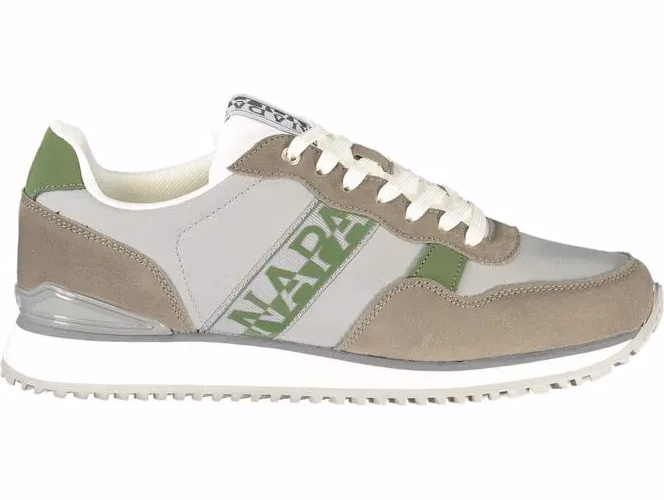 Napapijri Gray Polyester Men's Sneaker