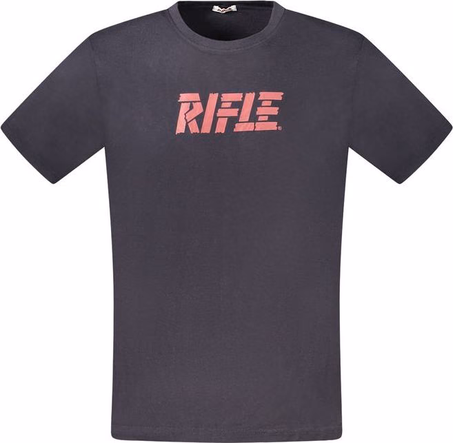 Rifle Blue Cotton Men's T-Shirt