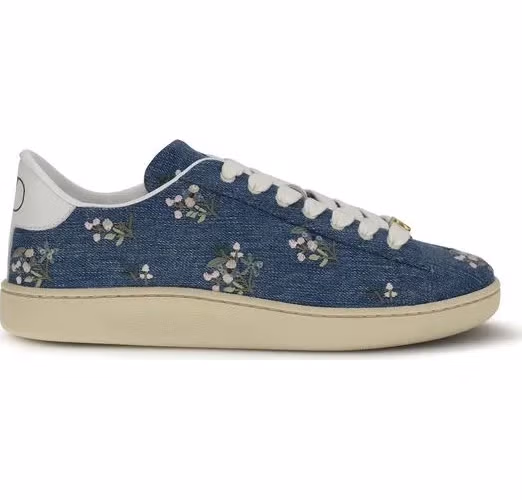 Valentino Garavani Blue Fabric Low Top Sneakers