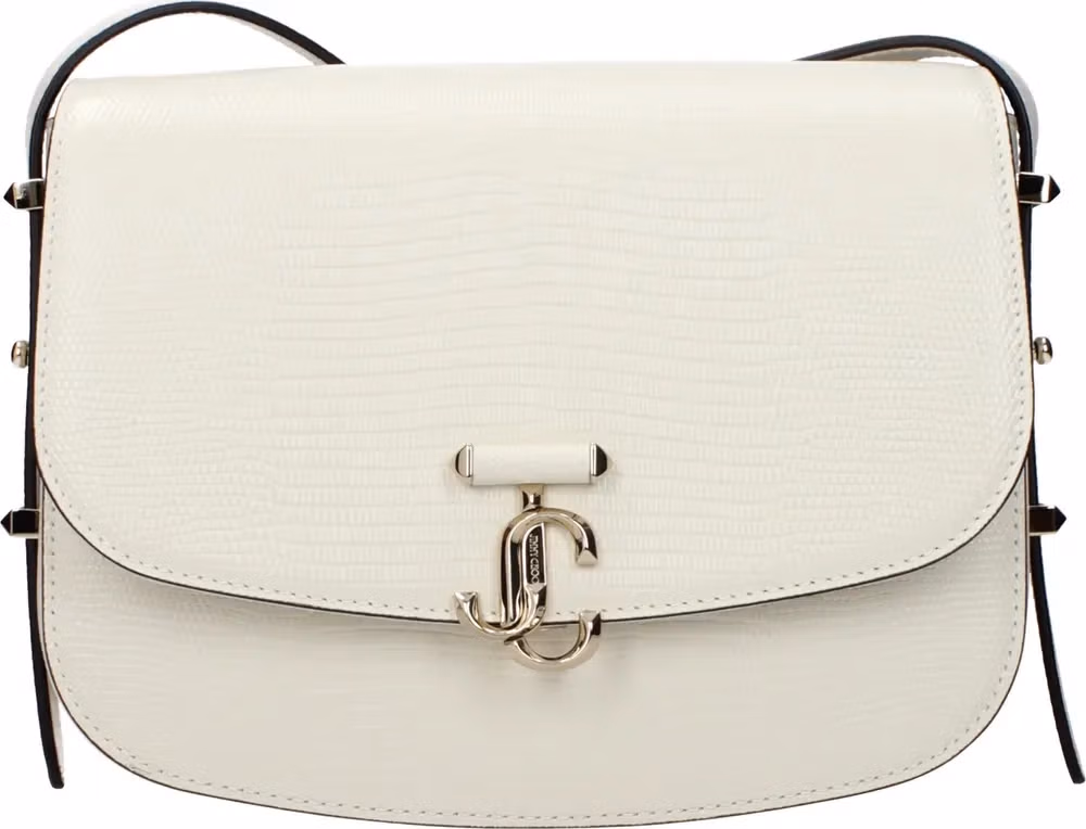Jimmy Choo White Leather Crossbody Bag