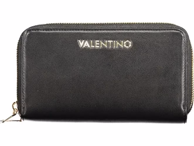 Mario Valentino Black Polyurethane Women's Wallet