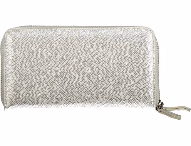 Mario Valentino Silver Polyurethane Womens Wallet