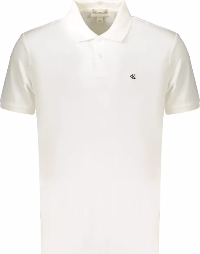 Calvin Klein White Cotton Men's Polo Shirt