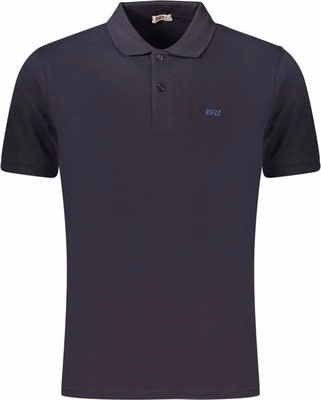 Blue Cotton Men's Polo Shirt
