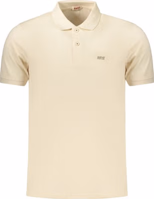 Beige Cotton Men's Polo