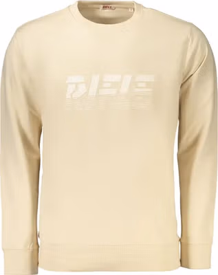 Beige Cotton Men's Sweatshirt