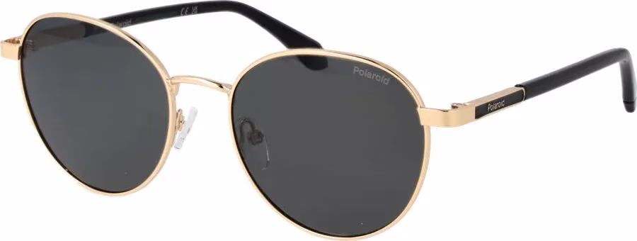 Polaroid Gold Metal Sunglasses