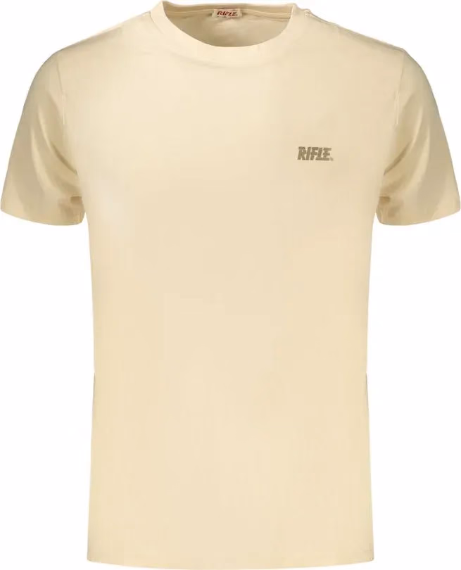 Rifle Beige Cotton Men's T-Shirt