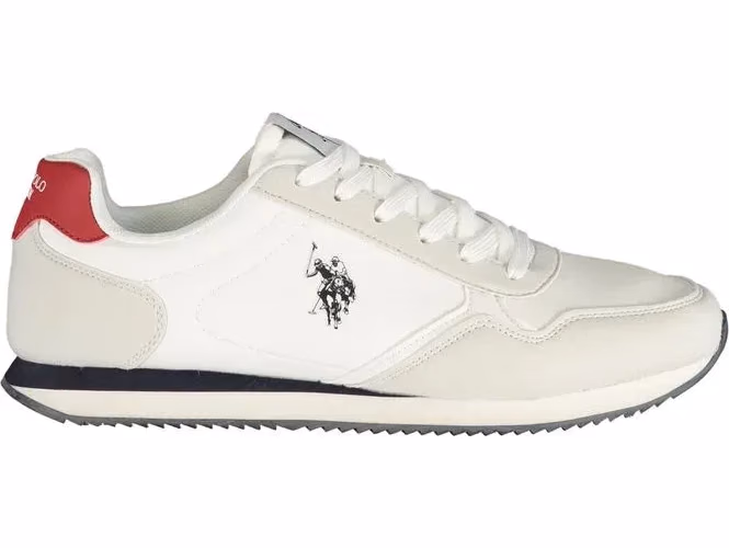 U.S. POLO ASSN. White Polyurethane Men's Sneaker